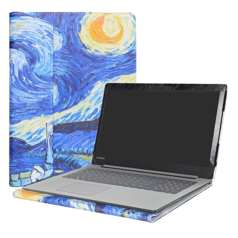 Alapmk Protective Case for Lenovo Ideapad 320 15 320-15ikb 320-15iap 320-15abr/Ideapad 330 15 330-15IKB 330-15AST/Ideapad 520 15 520-15ikb Laptop 15.6",Starry Night - Image 1